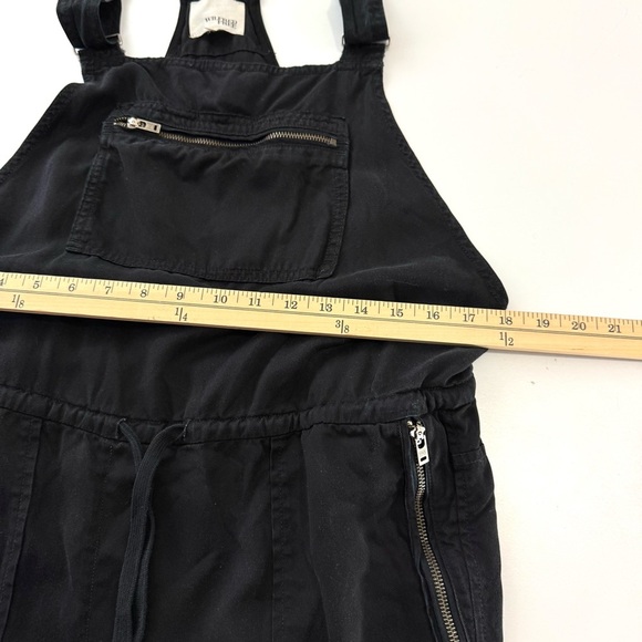 Aritzia Wilfred Free Women’s Sz S Valletta Black Cropped Lyocell Twill Overalls - Picture 14 of 16